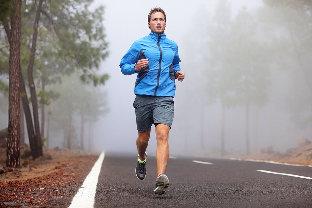 Loss of weight and running